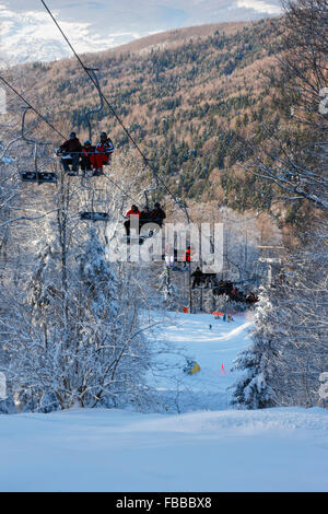 Cable car on Sljeme mountain near Zagreb. Stock Photo