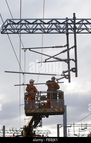 programme signalling area re watford engineers rail network work alamy