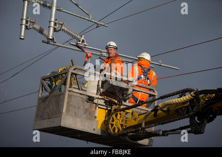 signalling programme area re watford engineers rail network work alamy