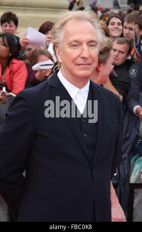 FILE PIC: London, UK. July 7th 2011. World Premiere of 'Harry Potter and the Deathly Hallows - Part 2' at Trafalgar Square, London - July 7th 2011... Credit:  KEITH MAYHEW/Alamy Live News Stock Photo
