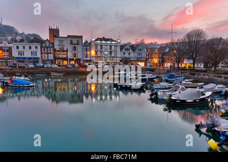 Dartmouth; Night; Devon; UK Stock Photo