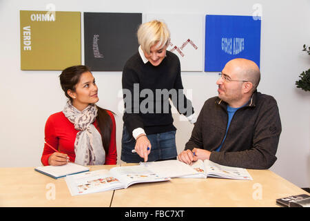 Language course in a language school. Stock Photo