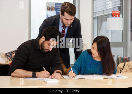 Language course in a language school. Stock Photo
