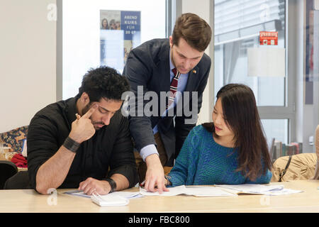 Language course in a language school. Stock Photo