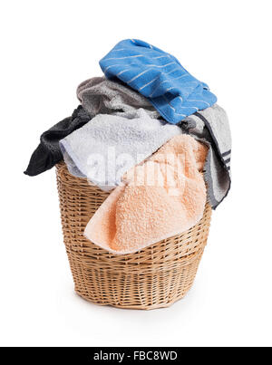 Colorful clothes before washing. Stock Photo