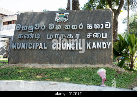 Kandy Municipal Council in Kandy, Sri Lanka. Stock Photo