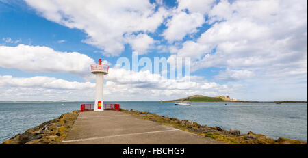 Howth fishing port pier located just outside Dublin City, Ireland Stock Photo