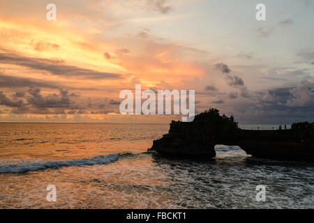 Tanah Lot Beach, Bali, Indonesia Stock Photo