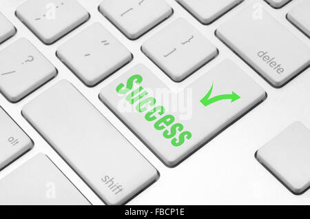 Success key on the computer keyboard Stock Photo