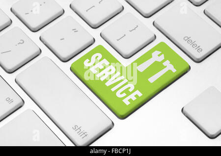 Service key on the computer keyboard Stock Photo