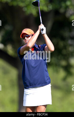May 8, 2010; Stanford, CA, USA;  Virginia Cavaliers Lauren Greenleaf during the final round of the 2010 NCAA Women's Golf West Stock Photo
