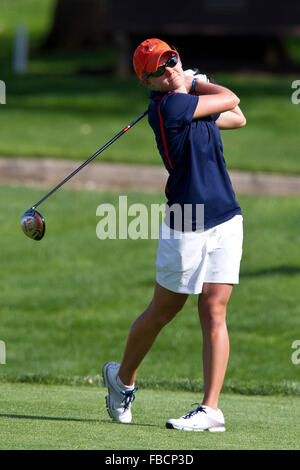 May 8, 2010; Stanford, CA, USA;  Virginia Cavaliers Nicole Agnello during the final round of the 2010 NCAA Women's Golf West Stock Photo