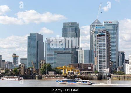 Skyscrapers at Canary Wharf, London, United Kingdom Stock Photo