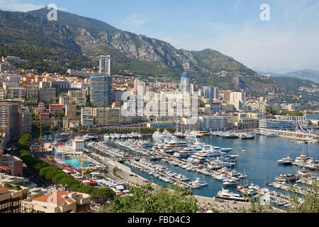 Monte Carlo harbor in a summer sunny day, Monaco Stock Photo