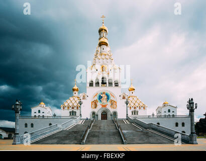 All Saints Church In Minsk, Belarus. Memorial church in memory of the victims, which served as our national salvation Stock Photo