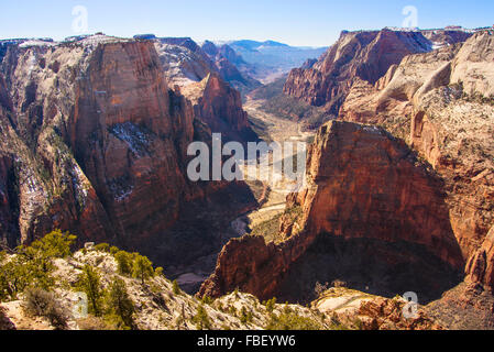 Canyon view, Zion National Park Stock Photo