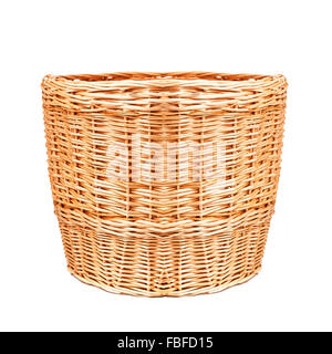 Beautiful wicker basket. Stock Photo