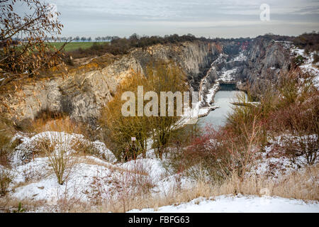Quarry Big Amerika at Morina, Czech republic Stock Photo ...