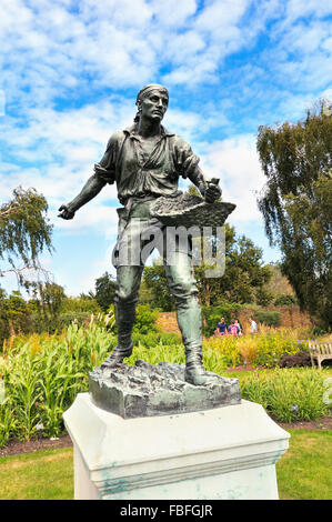 The Sower Statue by Hamo Thornycroft in the Grass Garden at Kew, Richmond, London, England, UK Stock Photo