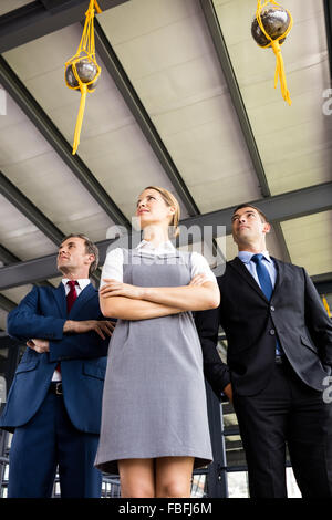 Portrait of thoughtful business people Stock Photo