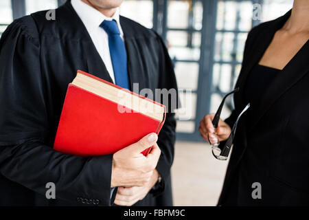 Business people talking to each other Stock Photo