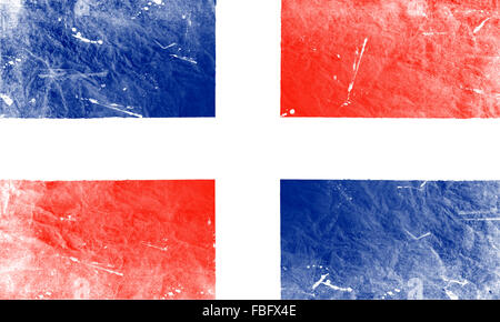 The Dominican Republic flag Stock Photo