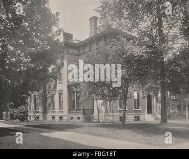 President Benjamin Harrison Home, Old Northside, Indianapolis, Indiana, 1895 Stock Photo