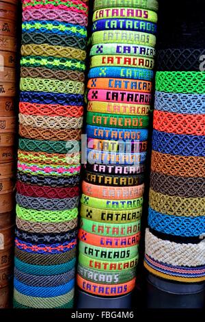 Bracelets - Market in CATACAOS. Department of Piura .PERU Stock Photo