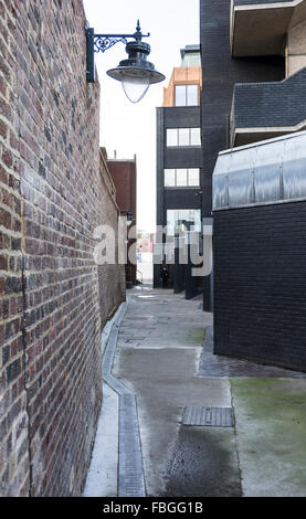 Site of the former Marshalsea Prison - The surviving remains of the perimeter wall of the notorious prison in Southwalk, London. Stock Photo