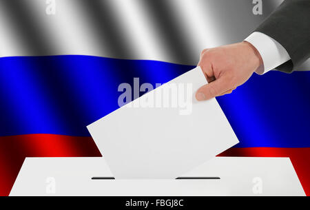 The Russian flag Stock Photo