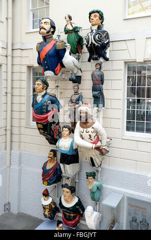 Ship figureheads in the National Maritime Museum, Greenwich, London, England, UK Stock Photo