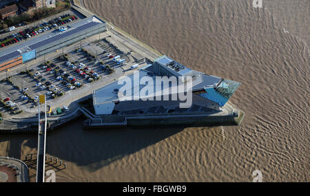 aerial view of The Deep Aquarium in Hull, UK Stock Photo