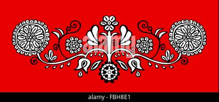 Traditional Transylvanian folk art element vector Stock Vector