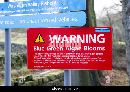 WARNING SIGN THAT BLUE-GREEN ALGAE IS PRESENT IN THIS POND. CENTENNIAL ...