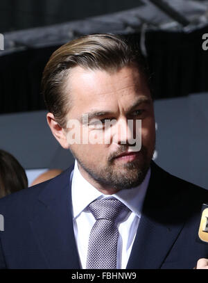 Premiere of 20th Century Fox's 'The Revenant' at TCL Chinese Theatre - Red Carpet Arrivals  Featuring: Leonardo DiCaprio Where: Los Angeles, California, United States When: 16 Dec 2015 Stock Photo