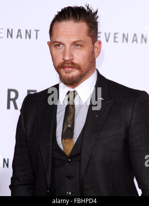 Premiere of 20th Century Fox's 'The Revenant' at TCL Chinese Theatre - Red Carpet Arrivals  Featuring: Tom Hardy Where: Los Angeles, California, United States When: 16 Dec 2015 Stock Photo
