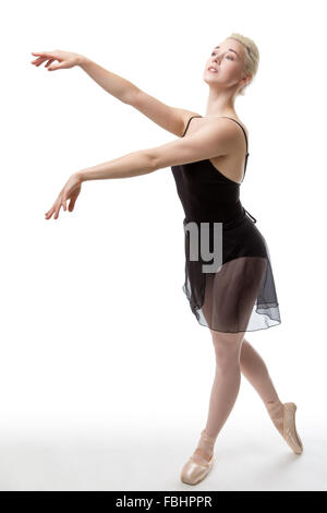 graceful ballerina shot in the studio on white background Stock Photo