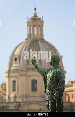 Statue of Julius Caesar near. Roman Forum, Rome, Italy. Stock Photo