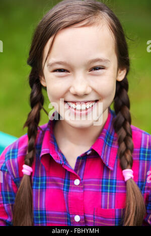 Beautiful smiling teenage girl Stock Photo