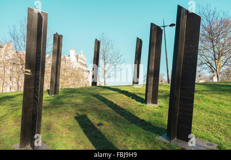 The New Zealand War Memorial in Hyde Park Corner commemorates the war dead from the First and Second World Wars Stock Photo