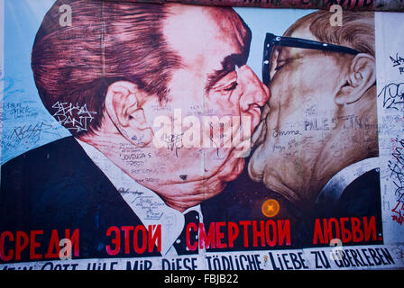 My God help me to survive this deadly love' artist: Dimitri Vrubel, East Side Gallery, Berlin