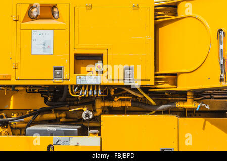 Control panel of a machine to inject cement Stock Photo