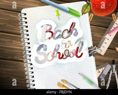 Back to School template concept. EPS 10 Stock Vector Image & Art - Alamy
