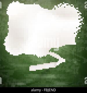 Chalked speech bubble. EPS 10 Stock Vector