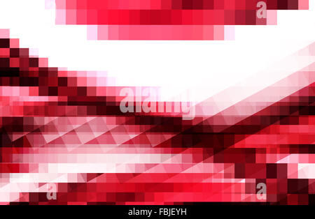 abstract  red  color background with square pattern Stock Photo