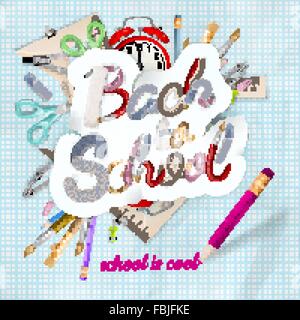 Back to school background. EPS 10 Stock Vector