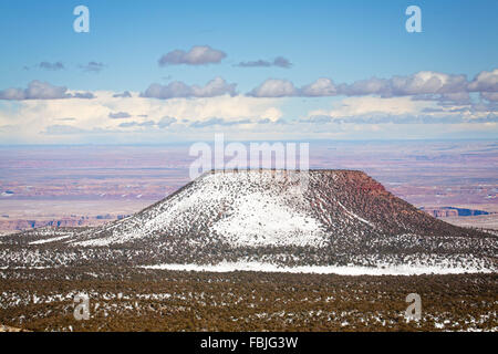 Cedar Mountain in the Painted Desert, Navajo country, Arizona. Stock Photo