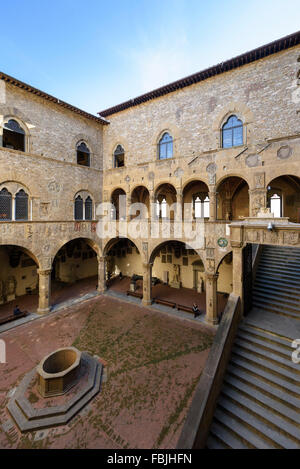 Florence. Italy. Inner courtyard of the Museo Nazionale del Bargello. Stock Photo
