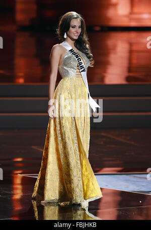 Miss Universe 2015 Preliminary Competition at The AXIS at Planet Hollywood Resort & Casino Las Vegas  Featuring: Miss Hungary, Nicoletta Nagy Where: Las Vegas, Nevada, United States When: 16 Dec 2015 Stock Photo