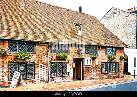 Tearoom in Alfriston, East Sussex Stock Photo